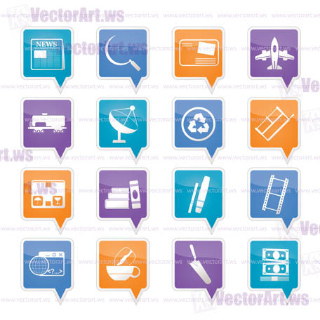 Business and industry icons - Vector Icon set 2