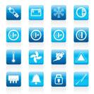 Car Dashboard icons -  vector icons set