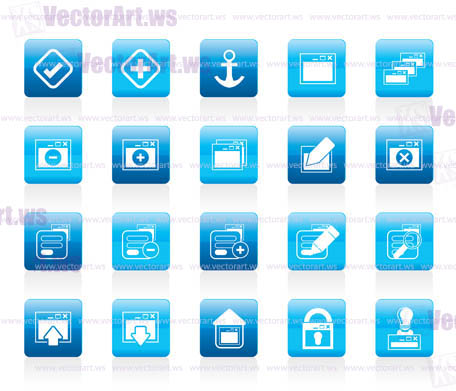 Application, Programming, Server and computer icons vector Icon Set 1