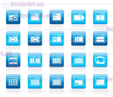 Application, Programming, Server and computer icons vector Icon Set 2