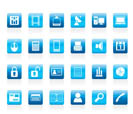 Business and office icons - vector icon set