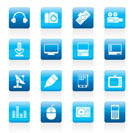 Media equipment icons - vector icon set