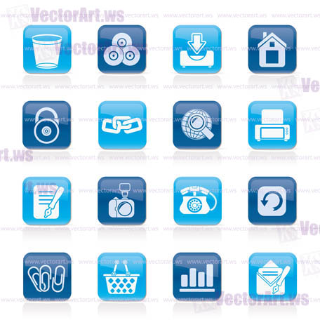 Website and internet icons - vector icon set