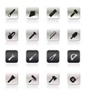 Construction and Building Tools icons - Vector Icon Set