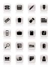 Simple Office tools Icons vector icon set 3