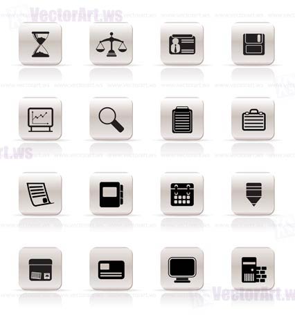 Simple Business and office  Icons  vector icon set