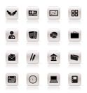 Simple Business and office icons - Vector Icon Set