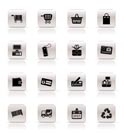 Simple Online Shop icons - Vector Icon Set