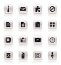 Simple Business and Office Icons - Vector Icon Set