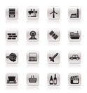 Simple Business and industry icons - Vector Icon Set