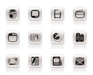 Simple Media icons - Vector Icon Set