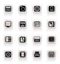 Hi-tech and technology equipment - vector icon set 4