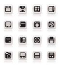 Simple Home and Office, Equipment Icons - Vector Icon Set