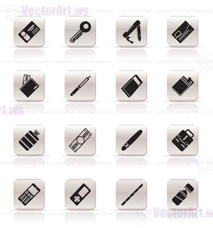 Simple Vector Object Icons - Vector Icon Set