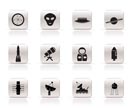 Simple Astronautics and Space Icons - Vector Icon Set 2