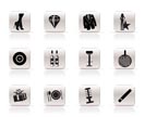 Simple Luxury party and reception icons - vector icon set