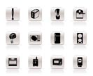 Simple Kitchen and home equipment icons - vector icon set