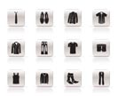 man fashion and clothes icons - vector icon set