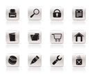 website, internet and computer icons - vector icon set