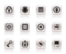 Simple Security and Business icons - vector  icon set