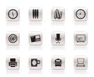 Business and Office tools icons  vector icon set