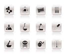 Chemistry industry icons - vector icon set