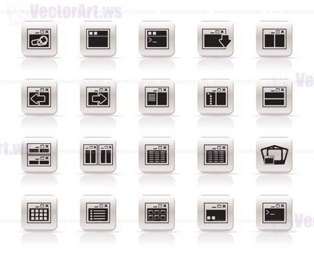 Application, Programming, Server and computer icons vector Icon Set 2