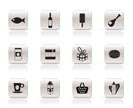 Shop, food and drink icons 1 - vector icon set