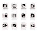 Mobile Phone, Computer and Internet Icons - Vector Icon Set