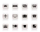 Hotel and motel icons  - vector icon set