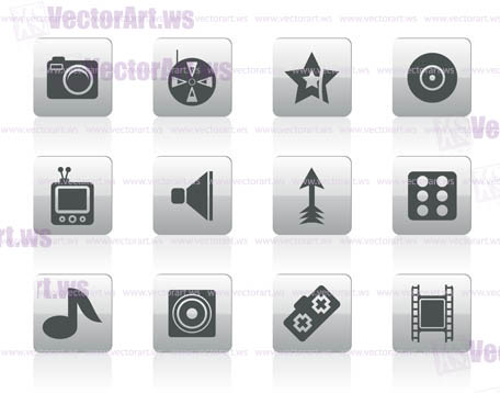 Entertainment Icons - Vector Icon Set