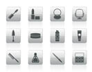 cosmetic and make up icons - vector icon set
