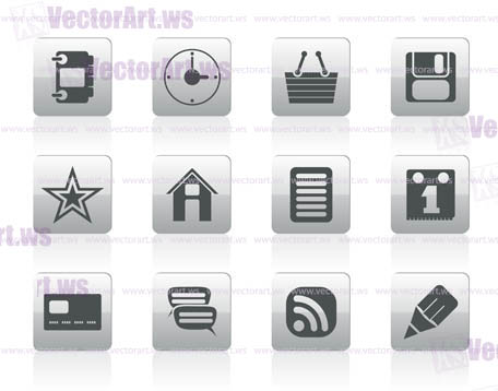 Internet and Website Icons - Vector Icon Set
