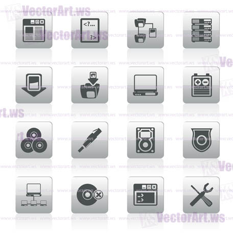 Server Side Computer icons - Vector Icon Set