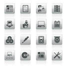 Server Side Computer icons - Vector Icon Set