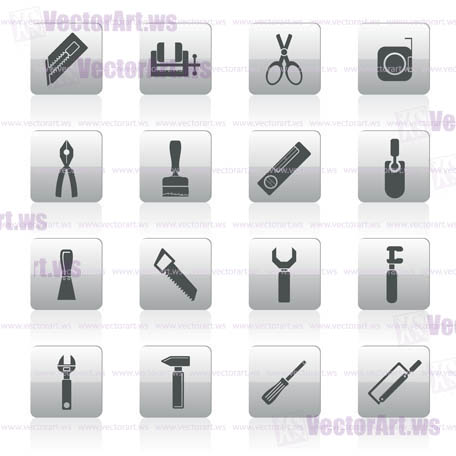 Building and Construction Tools icons - Vector Icon Set