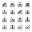 Building and Construction Tools icons - Vector Icon Set