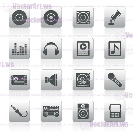 Music and sound icons -  Vector Icon Set