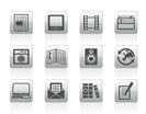 Media and information icons - Vector Icon Set