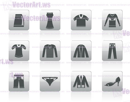 Clothing Icons - Vector Icon Set