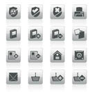 Internet and Website buttons and icons -  Vector icon set