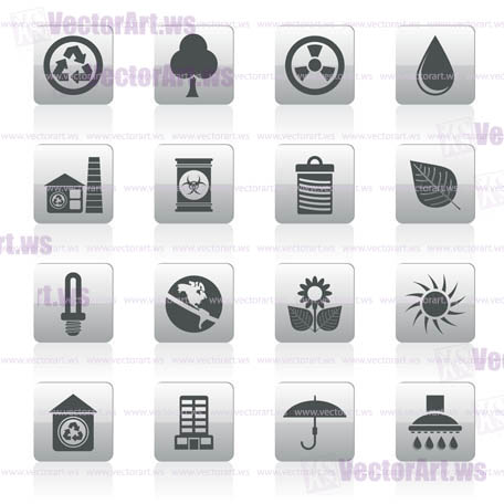 Ecology and nature icons -vector icon set