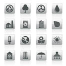 Ecology and nature icons -vector icon set