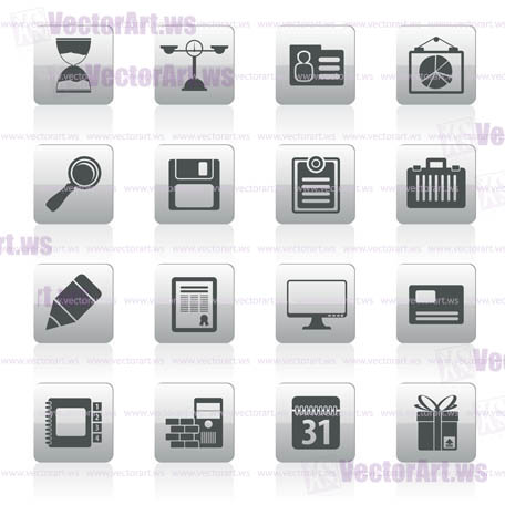 Business and office icons -  vector icon set