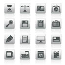 Business and office icons -  vector icon set