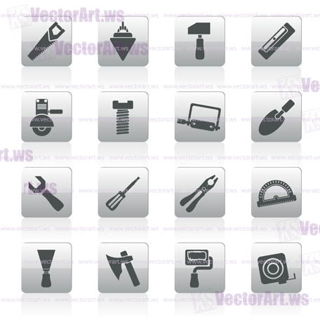 Building and Construction Tools icons - Vector Icon Set