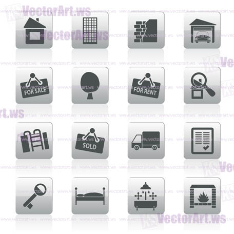 Real Estate icons - Vector Icon Set