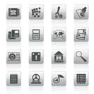 Mobile Phone and Computer icon - Vector Icon Set