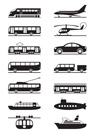 Passenger and public transportation - vector illustration