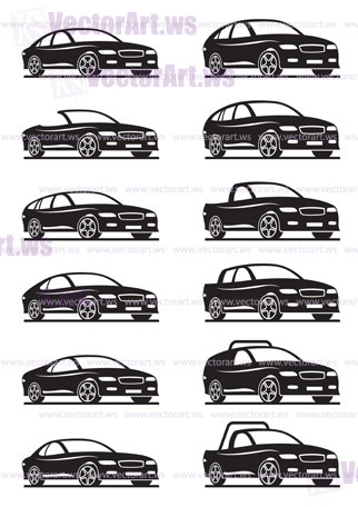 Cars and off road vehicles - vector illustration